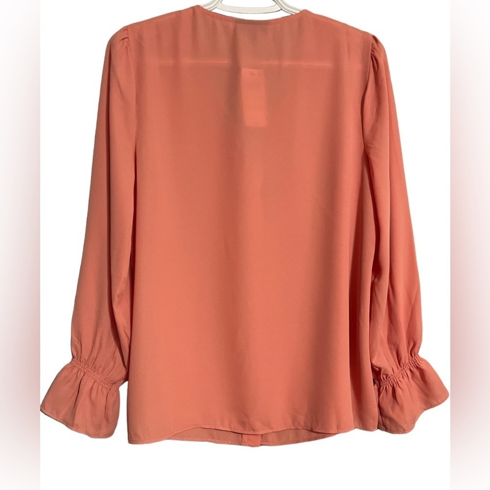 Alfani Tops | Alfani Button Front Blouse  Color:Pink | Size:M - Picture 2 of 10